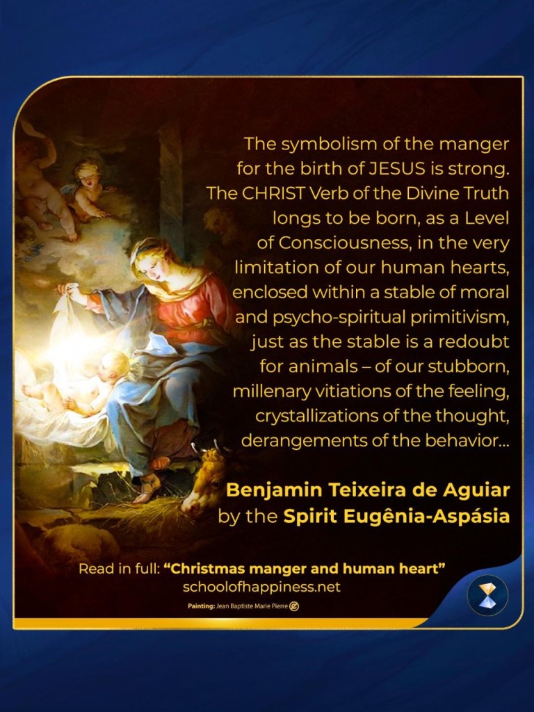 Christmas manger and human heart